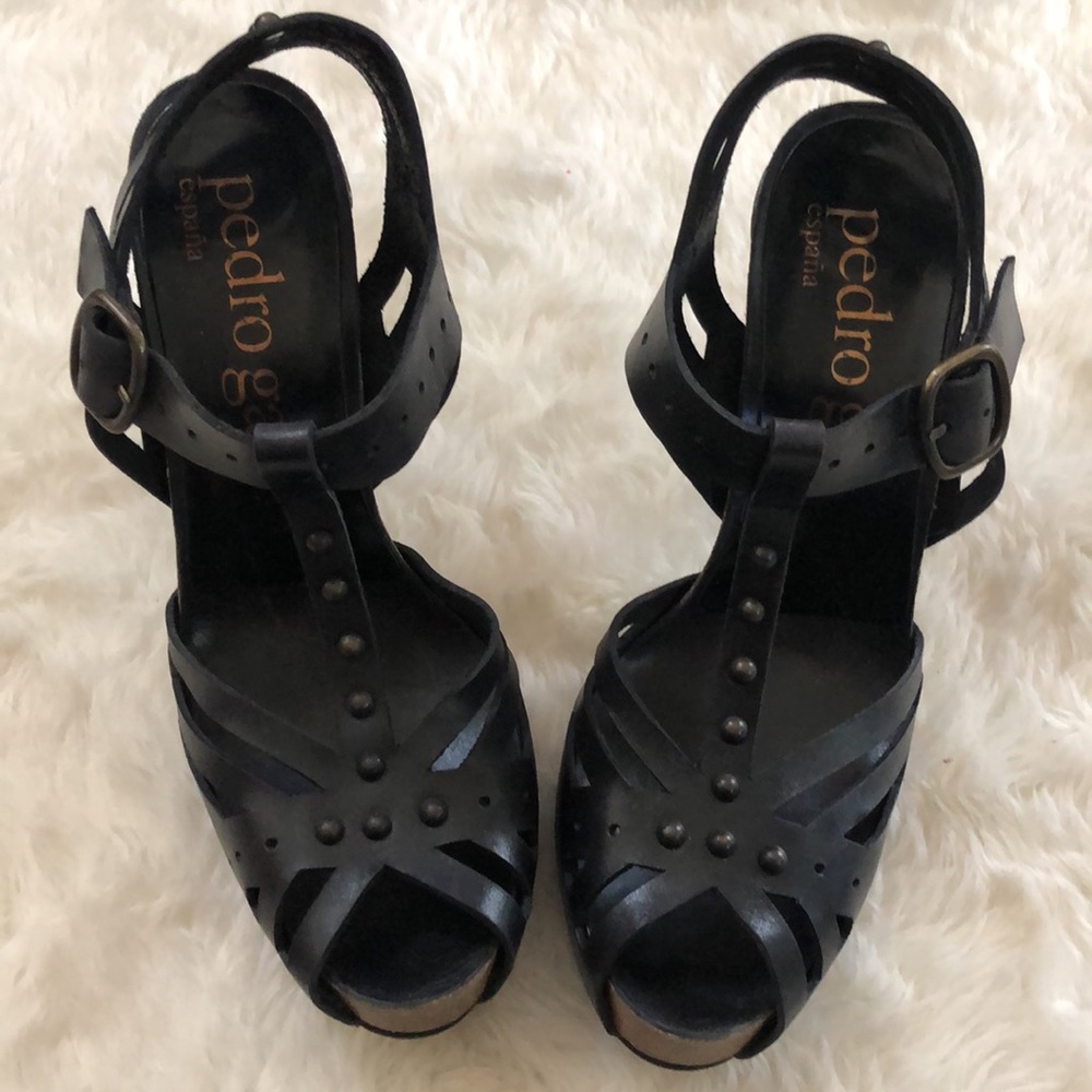 Pedro Garcia Black High Stiletto Heels - Picture 2 of 12